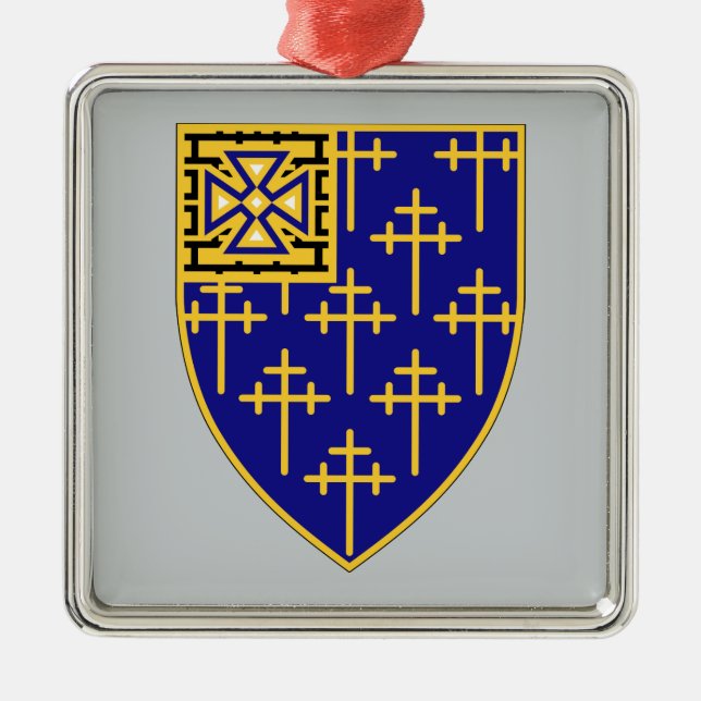 34th Infantry Regiment Metal Ornament (Front)