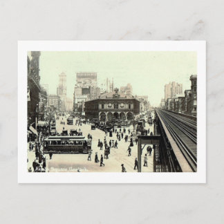 34th St., Herald Square, New York City Vintage Postcard