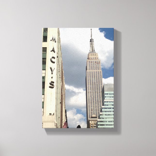 34th Street Empire State Building Manhattan NYC Canvas Print (Front)