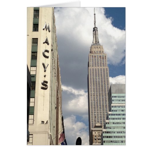 34th Street Empire State Building Manhattan NYC Cards (Front)