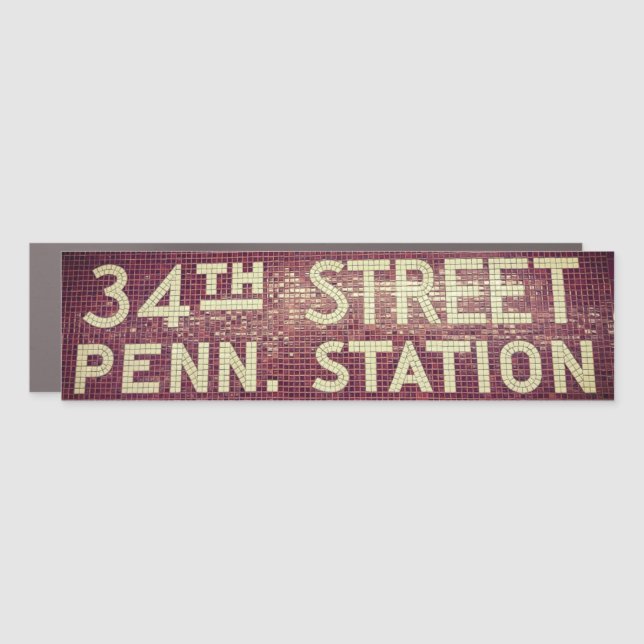 34th Street New York, NY Train Station Magnet (Front)