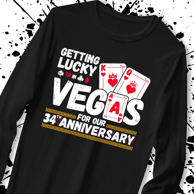 34th Wedding Anniversary - Couples Las Vegas Trip T-Shirt (Creator Uploaded)