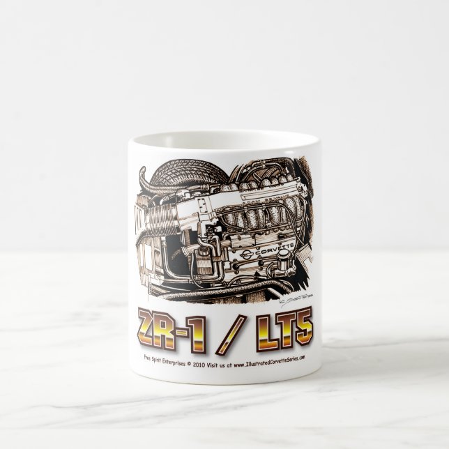 350 LT5 ZR1 Corvette Engine Coffee Mug (Center)