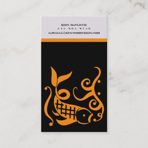 Customizable 350ml [orange] Business Cards