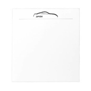 350Z black silhouette notepads