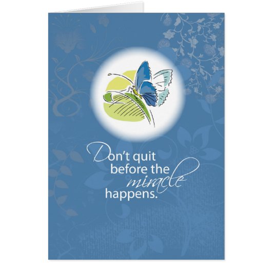 3512 Don't Quit Butterfly Cards (Front)