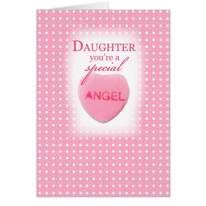 3547 Daughter Valentine Angel Greeting Cards