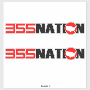 355Nation Standard design sticker