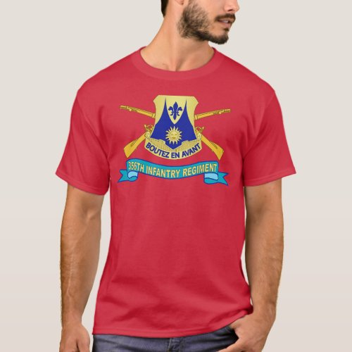 356th Infantry Regiment w Br SSI Ribbon X T_Shirt