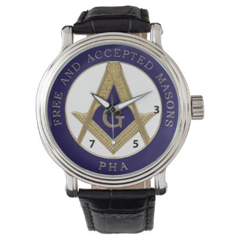 357 Free And Accepted Prin Hall Affiliated Watch by KUNGFUJOE at Zazzle