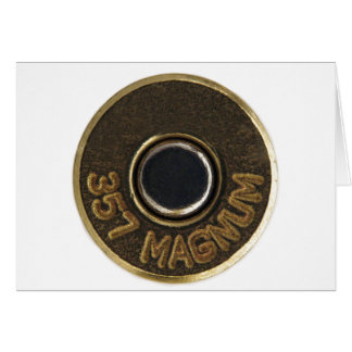 357 Magnum brass shell casing Cards