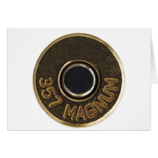 357 Magnum brass shell casing Cards (Front Horizontal)
