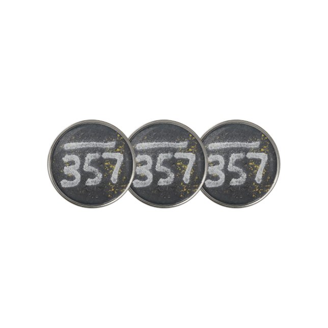 357 Mason's and Angel Number Golf Ball Marker (3 Up)