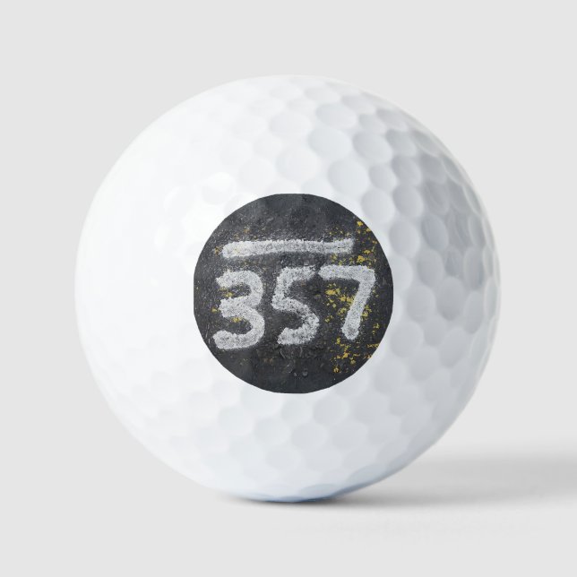 357 Mason's and Angel Number Golf Balls (Front)
