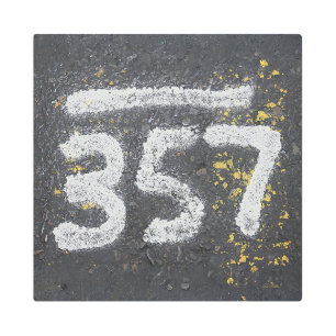 357 Mason's and Angel Number Metal Print