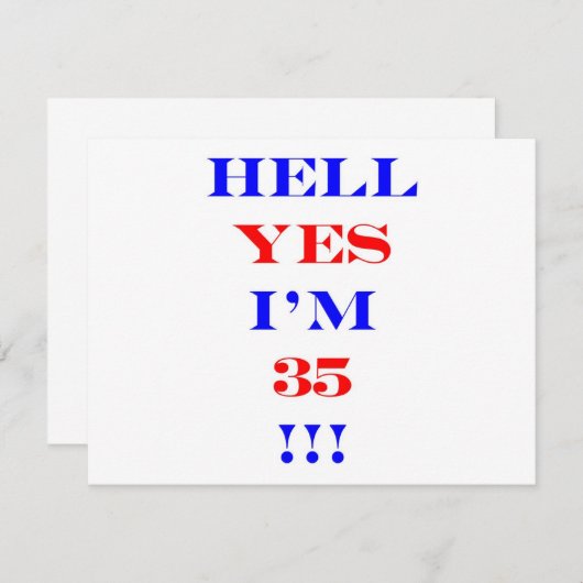35 Hell yes (Front/Back)