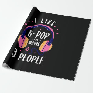 35.I like Kpop and maybe 3 people Design for a KPo Wrapping Paper