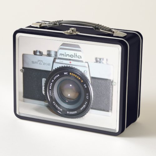 35 MM Minolta Camera Metal Lunch Box