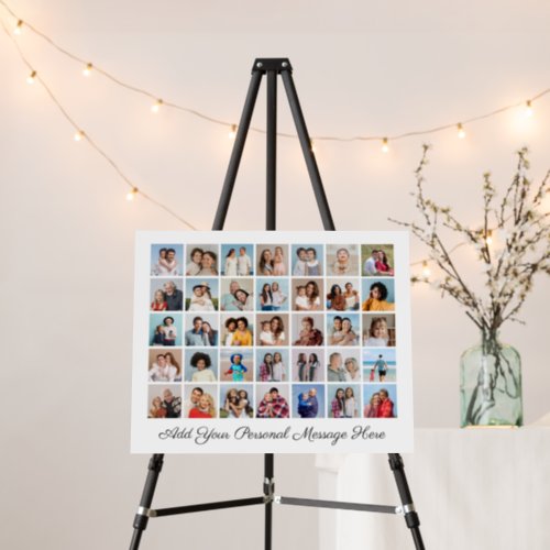 35 Photo Collage Add Your Greeting Editable Color Foam Board