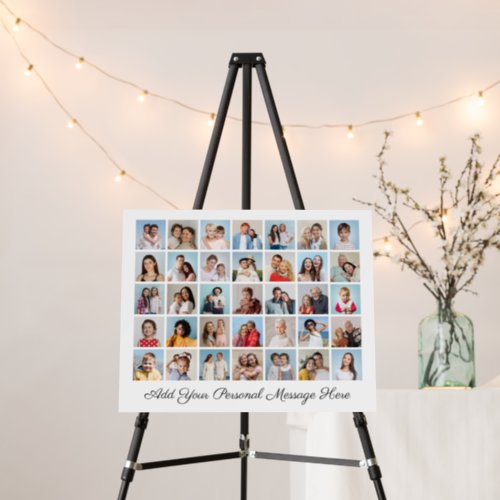 35 Photo Collage Add Your Greeting Editable Color Foam Board