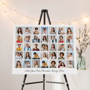 35 Photo Collage Add Your Greeting Editable Color Foam Board