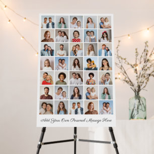 35 Photo Collage Add Your Greeting Editable Color Foam Board