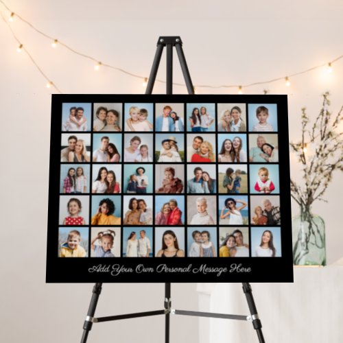 35 Photo Collage Add Your Greeting Editable Color Foam Board