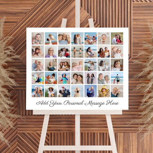 35 Photo Collage Add Your Greeting Editable Color Foam Board