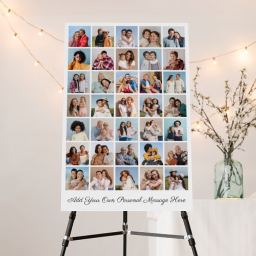 35 Photo Collage Add Your Greeting Editable Color Foam Board