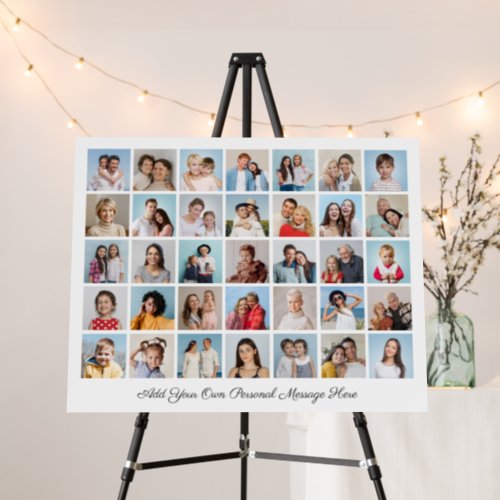 35 Photo Collage Add Your Greeting Editable Color Foam Board