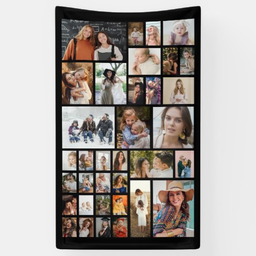 35 Photo Collage Custom Birthday Banner