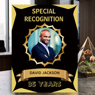 35 Year Jumbo Manager Work Anniversary Photo Card