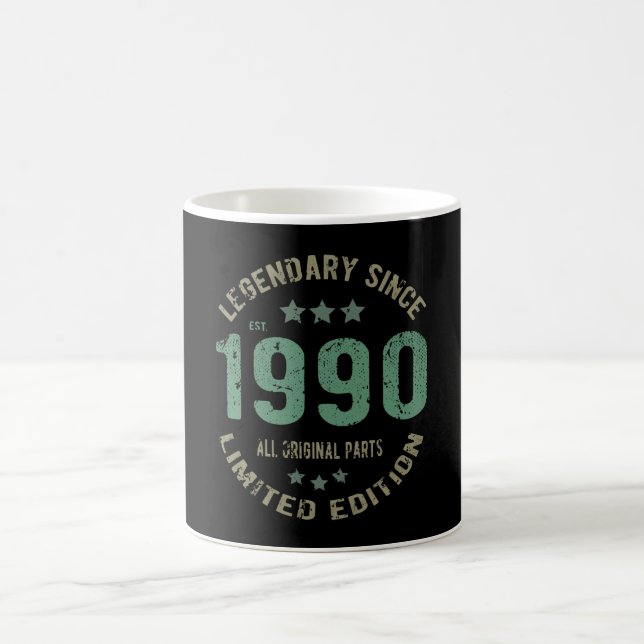 35 Year Old Bday 1990 Legend 35th Birthday Gift Coffee Mug (Center)