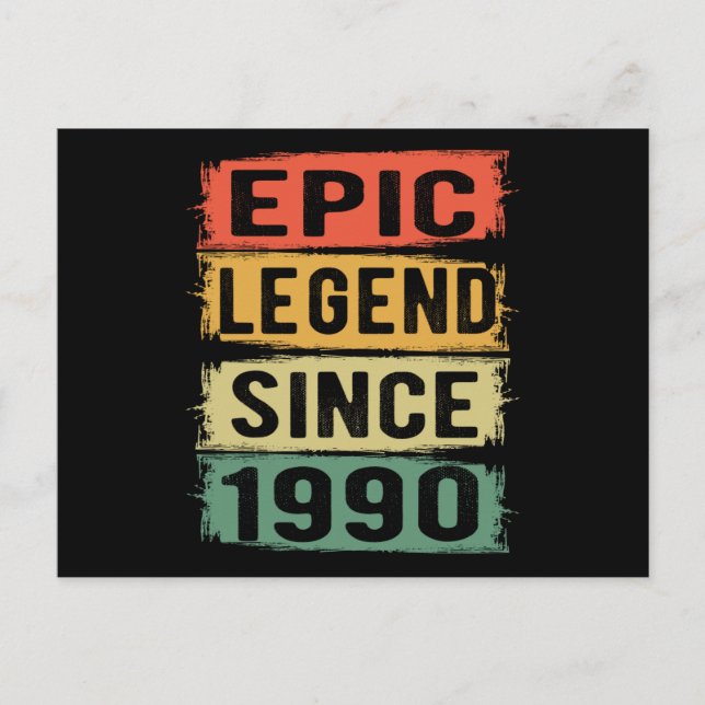 35 Year Old Bday Epic Legend 35th Birthday Gift Postcard (Front)