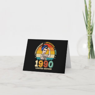 35 Year Old Bday Vintage 35th Birthday Gift Women Card