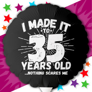 35 Year Old Sarcastic Meme Funny 35th Birthday Balloon