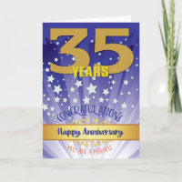 35 Year Recovery Anniversary Bold Numeral