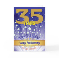 35 Year Recovery Anniversary Bold Numeral Card