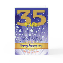 35 Year Recovery Anniversary Bold Numeral Card
