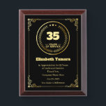 35 Year Work Anniversary | Employee Appreciation Award Plaque<br><div class="desc">35 year work anniversary quotes award,  for Employee Appreciation. personalized happy work anniversary gift</div>