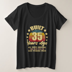 35 Years Ago All Parts Original 35th Birthday Plus Size T-Shirt
