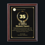 35 Years Employee Anniversary Appreciation Message Award Plaque<br><div class="desc">Celebrate your employee's anniversary with a Custom Appreciation Message Award Plaque, recognizing their dedication and contributions. Craft a heartfelt message that reflects their journey, values, and impact within the company. This thoughtful gift honors their hard work and reinforces the strong bond between the employee and the organization, making them feel...</div>