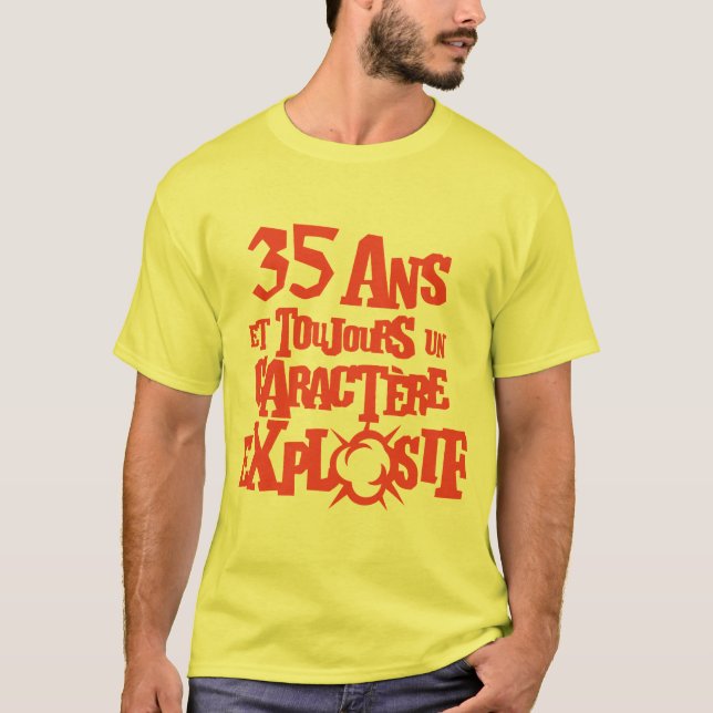 35 years explosive character anniversary explosion T-Shirt (Front)