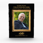 35 Years of Excellence Black Gold Monogram Logo Acrylic Award<br><div class="desc">Honor an outstanding 35-year journey with this Personalized 35 Years of Excellence Photo Block, featuring a timeless design that blends elegance with heartfelt recognition. The award showcases the recipient’s photo in a vintage gold frame, paired with the inspiring message: “Your dedication leaves a legacy — thank you for everything.” Set...</div>