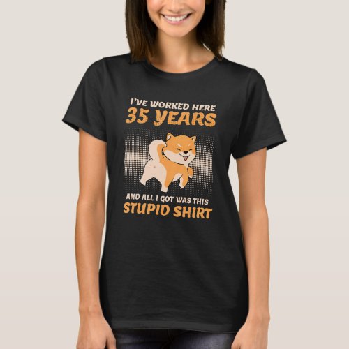 35 Years Of Service 35 Years Of Service Company An T_Shirt