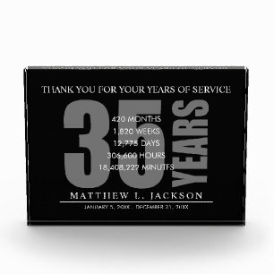 35 Years Retirement or Employedd Appreciation Gift