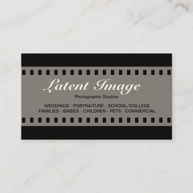 35mm Film 010 (Cream) Business Card (Front)
