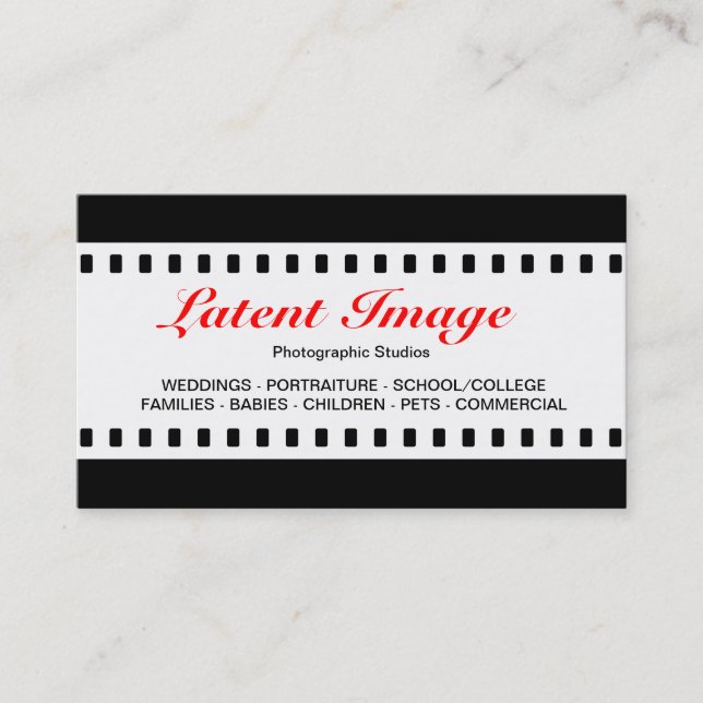 35mm Film Business Card (Front)