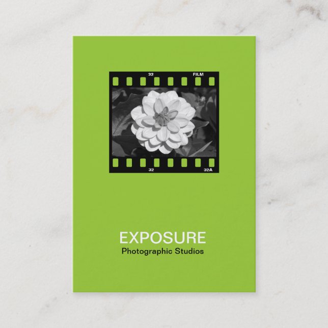 35mm Film Frame 01 - Martian Green Business Card (Front)