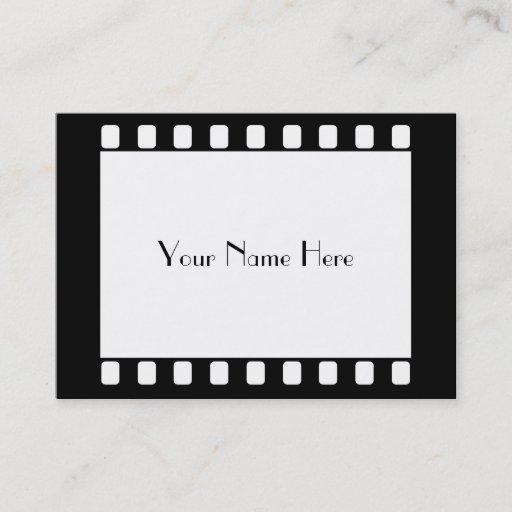 Customizable 35mm Film, Your Name Here Business Card